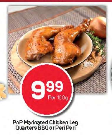 PnP Marinated Chicken Leg Quarters BBQ or Peri Peri