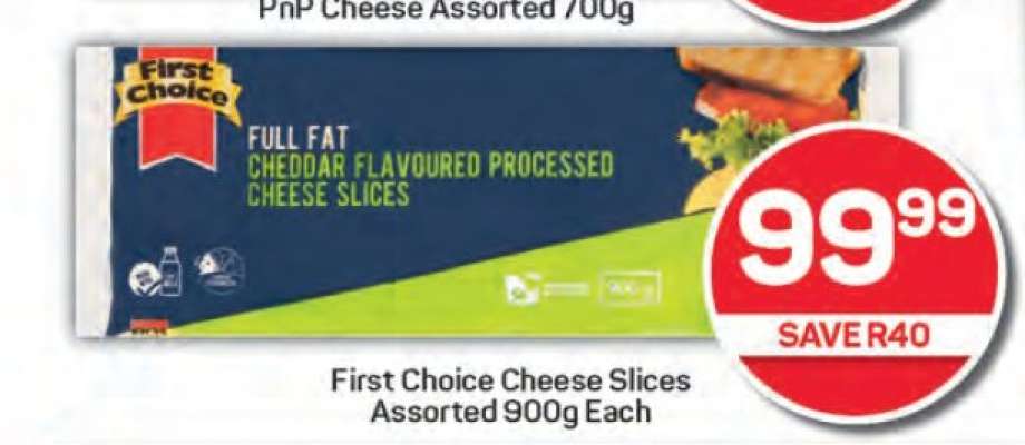 First Choice Cheese Slices