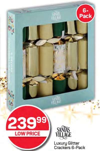 Luxury Glitter Crackers 6-Pack