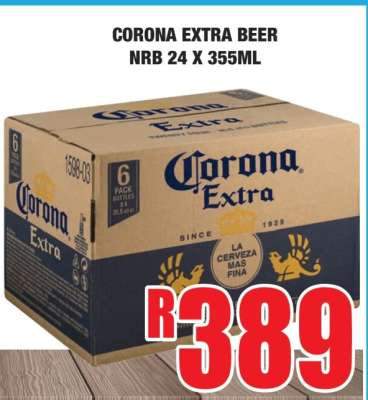 CORONA EXTRA BEER NRB 24 X 355ML