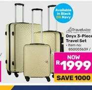 Travelwize Onyx 3 Piece Travel Set