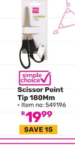 Simple Choice Scissor Point Tip 180mm 549196