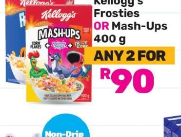 Kellogg's Frosties Or Mash Ups-For Any 2 x 400g