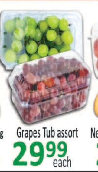 Grapes Tub assort