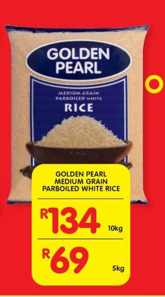 GOLDEN PEARL MEDIUM GRAIN PARBOILED WHITE RICE