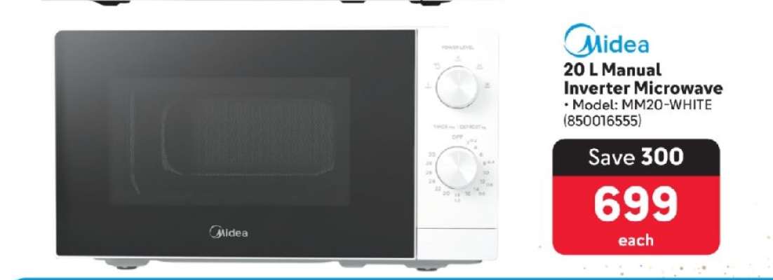 Midea 20 L Manual Inverter Microwave