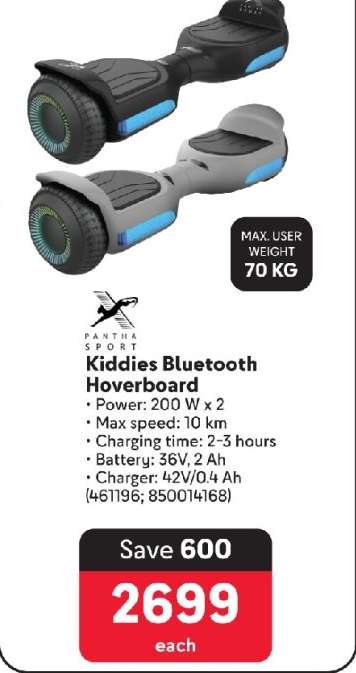 Kiddies Bluetooth Hoverboard