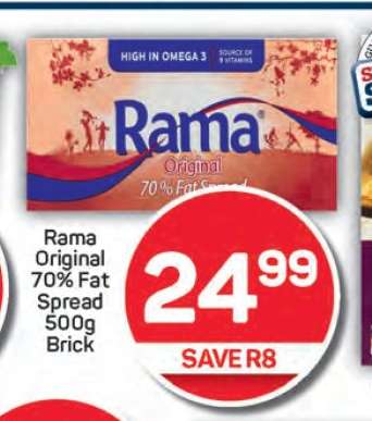 Rama Original 70% Fat Spread 500g Brick