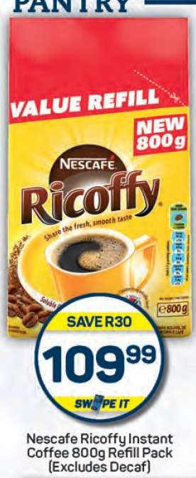 Nescafe Ricoffy Instant Coffee 800g Refill Pack