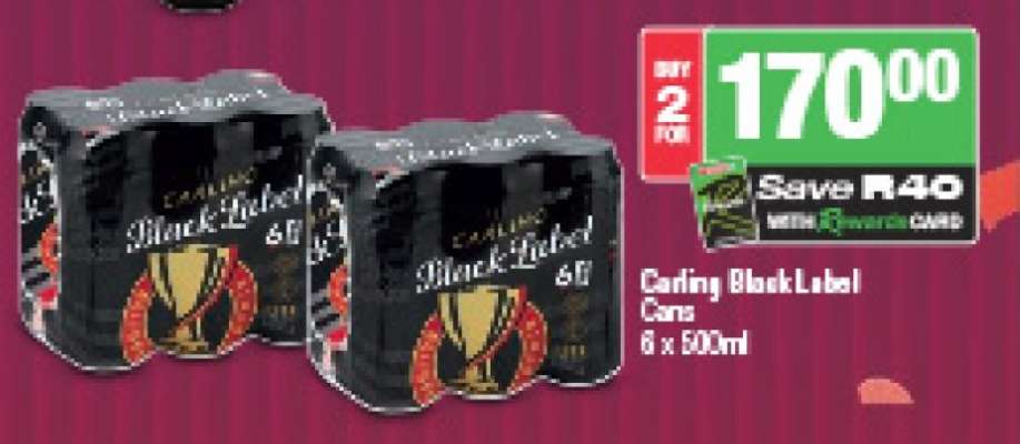 CARLING Black Label Cans