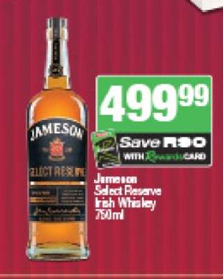 Jameson Select Reserve Irish Whiskey