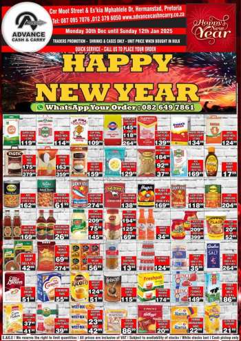 Advance Cash & Carry catalogue  - 30/12/2024 - 12/01/2025.