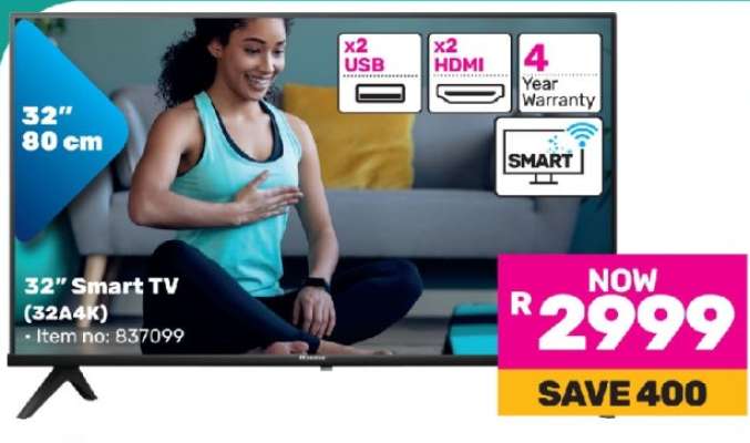 Hisense 80cm (32") Smart TV 32A4K