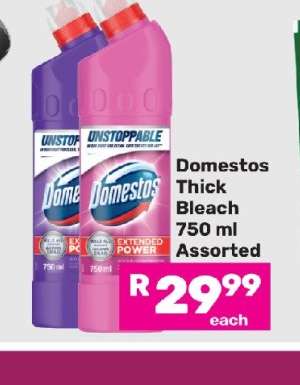 Domestos Thick Bleach Assorted-750ml Each