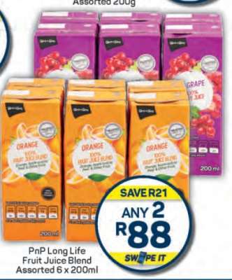 PnP Long Life Fruit Juice Blend