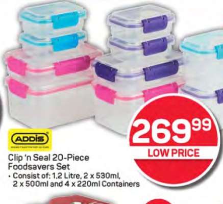 Clip 'n Seal 20-Piece Foodsavers Set