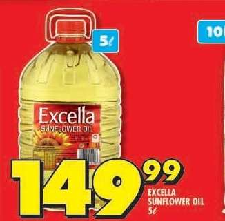 EXCELLA SUNFLOWER OIL 5l