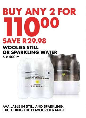 Woolies Still or Sparkling Water