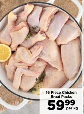 16 Piece Chicken Braai Packs