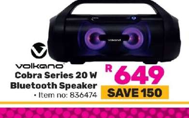 Volkano Cobra Series 20W Bluetooth Speaker