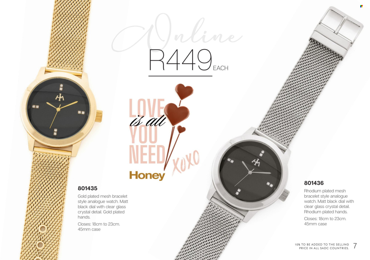 Honey specials. Page 1