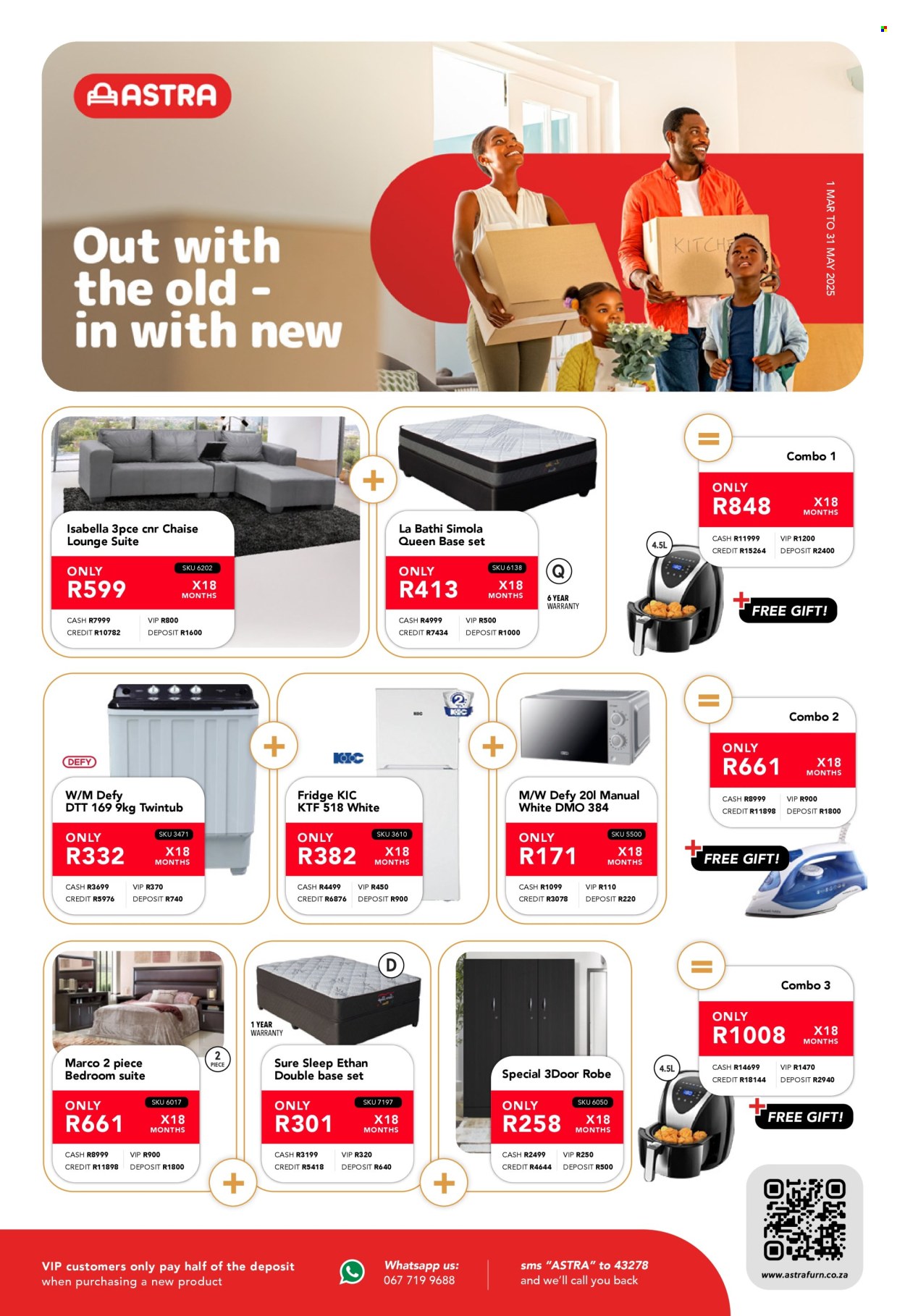 Astra Furnishers specials - 01/03/2025 - 31/05/2025. Page 1
