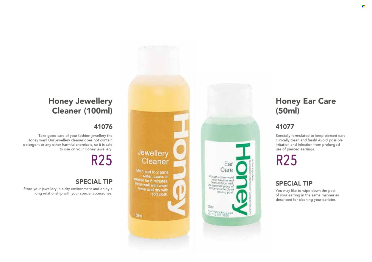 Honey specials. Page 1