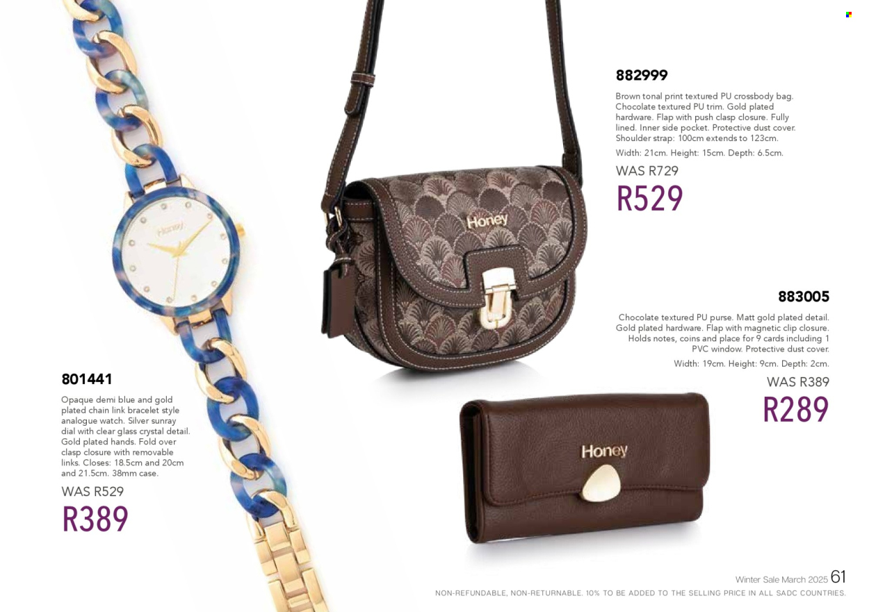 Honey specials. Page 1