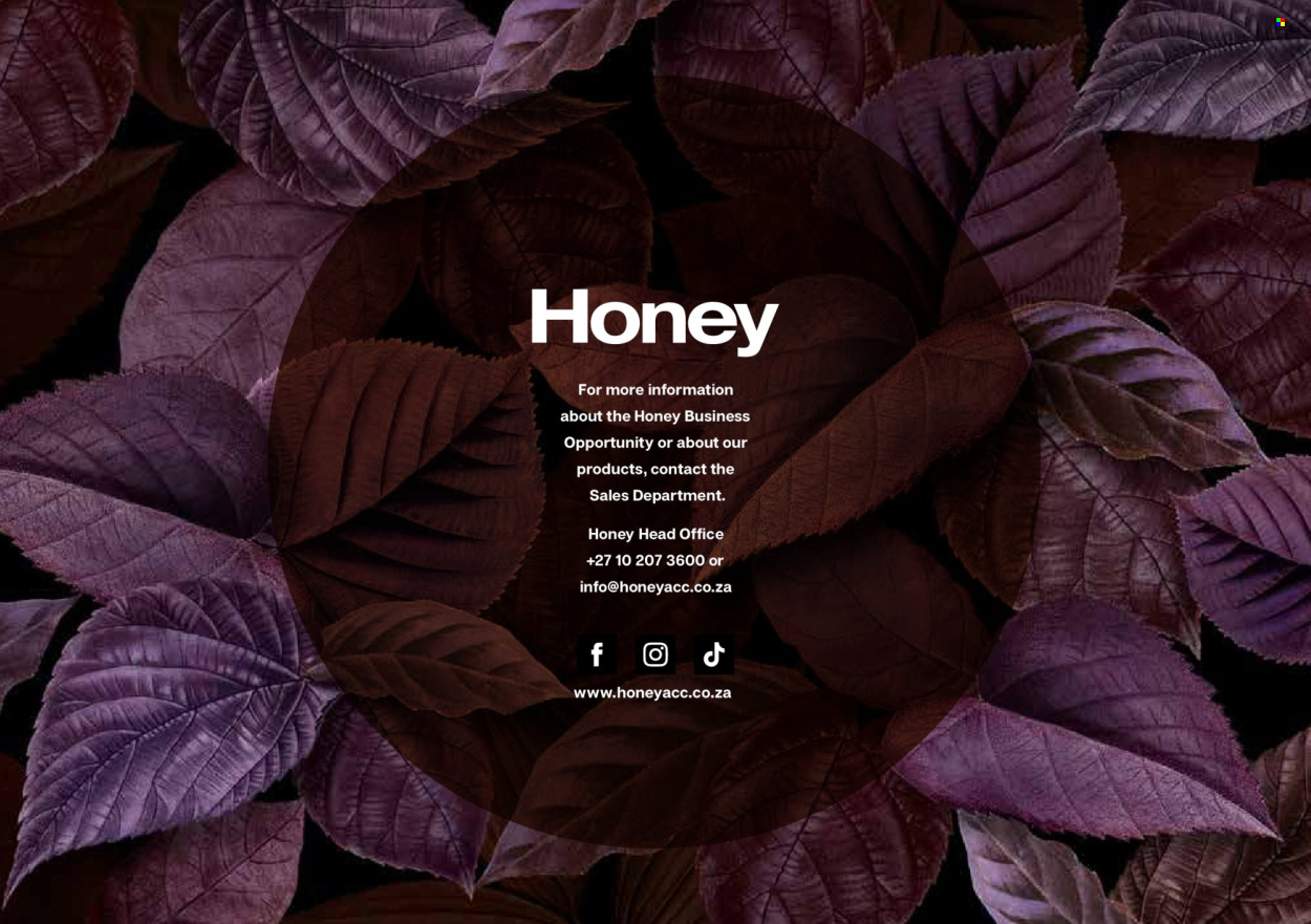 Honey specials. Page 1