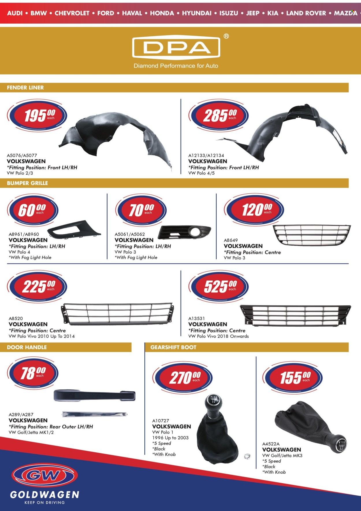 Goldwagen specials - 01/04/2025 - 31/05/2025. Page 1