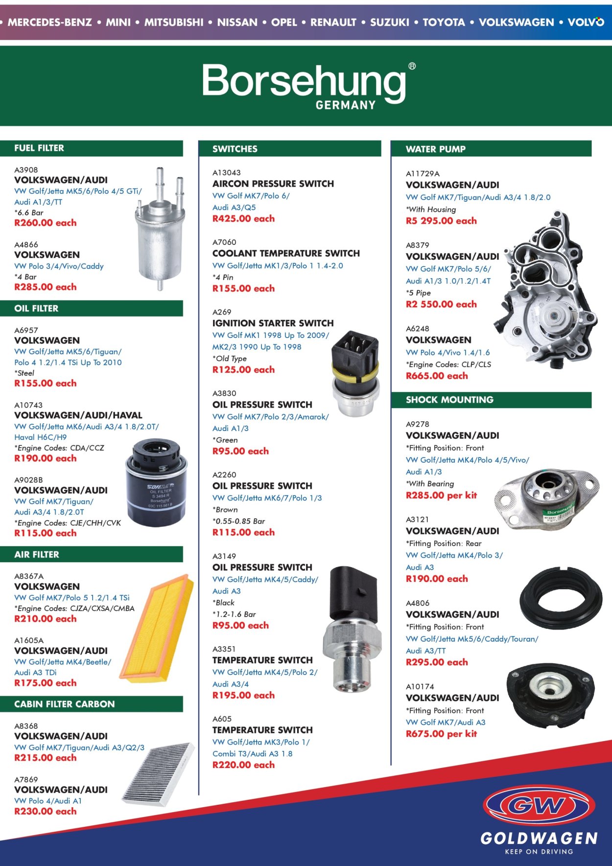 Goldwagen specials - 01/04/2025 - 31/05/2025. Page 1