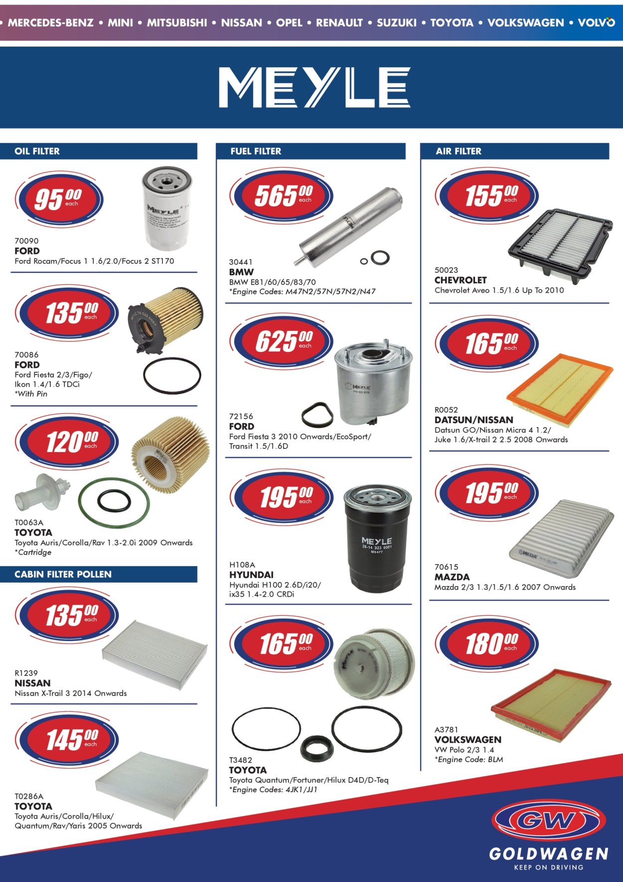 Goldwagen specials - 01/04/2025 - 31/05/2025. Page 1