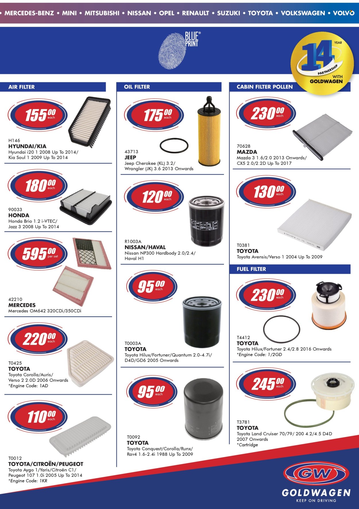 Goldwagen specials - 01/04/2025 - 31/05/2025. Page 1