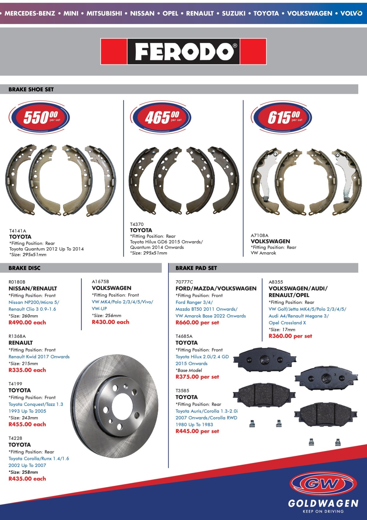 Goldwagen specials - 01/04/2025 - 31/05/2025. Page 1