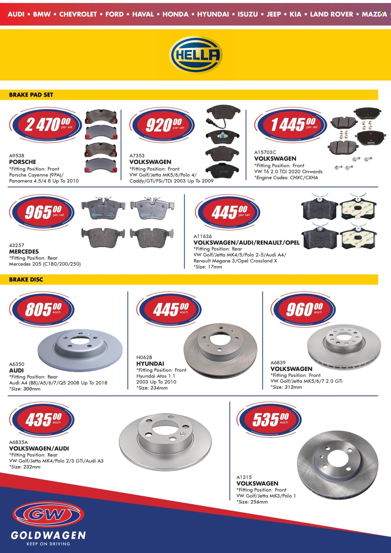 Goldwagen specials - 01/04/2025 - 31/05/2025. Page 1