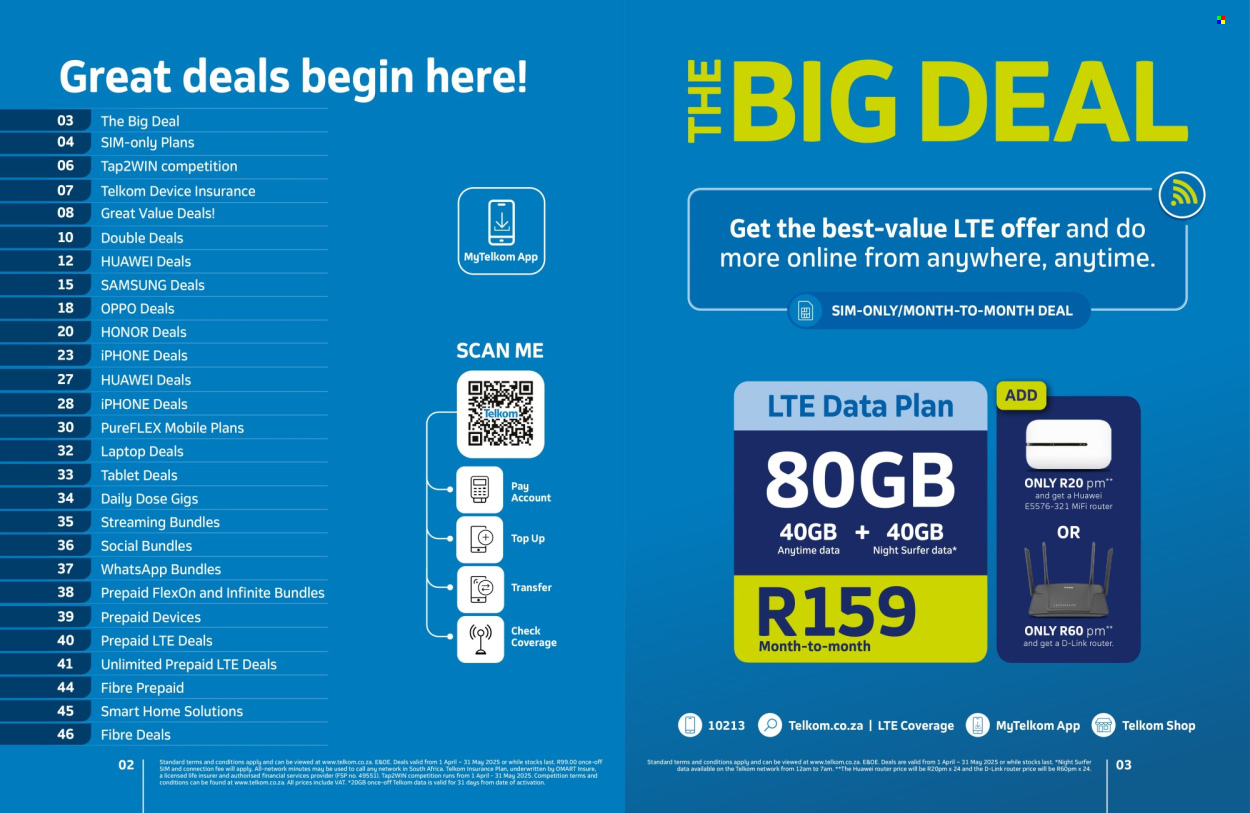 Telkom specials - 01/04/2025 - 31/05/2025. Page 1