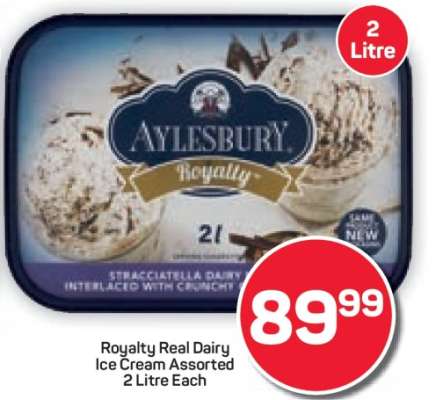 Royalty Real Dairy Ice Cream Assorted