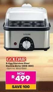 Goldair 8 Egg Stainless Steel Electric Boiler GEB-800