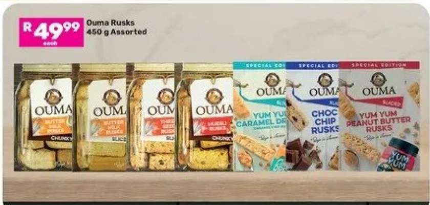 Ouma Rusks Assorted-450g Each
