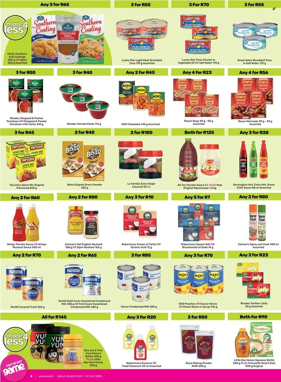 Game specials - 01/05/2025 - 31/07/2025. Page 1