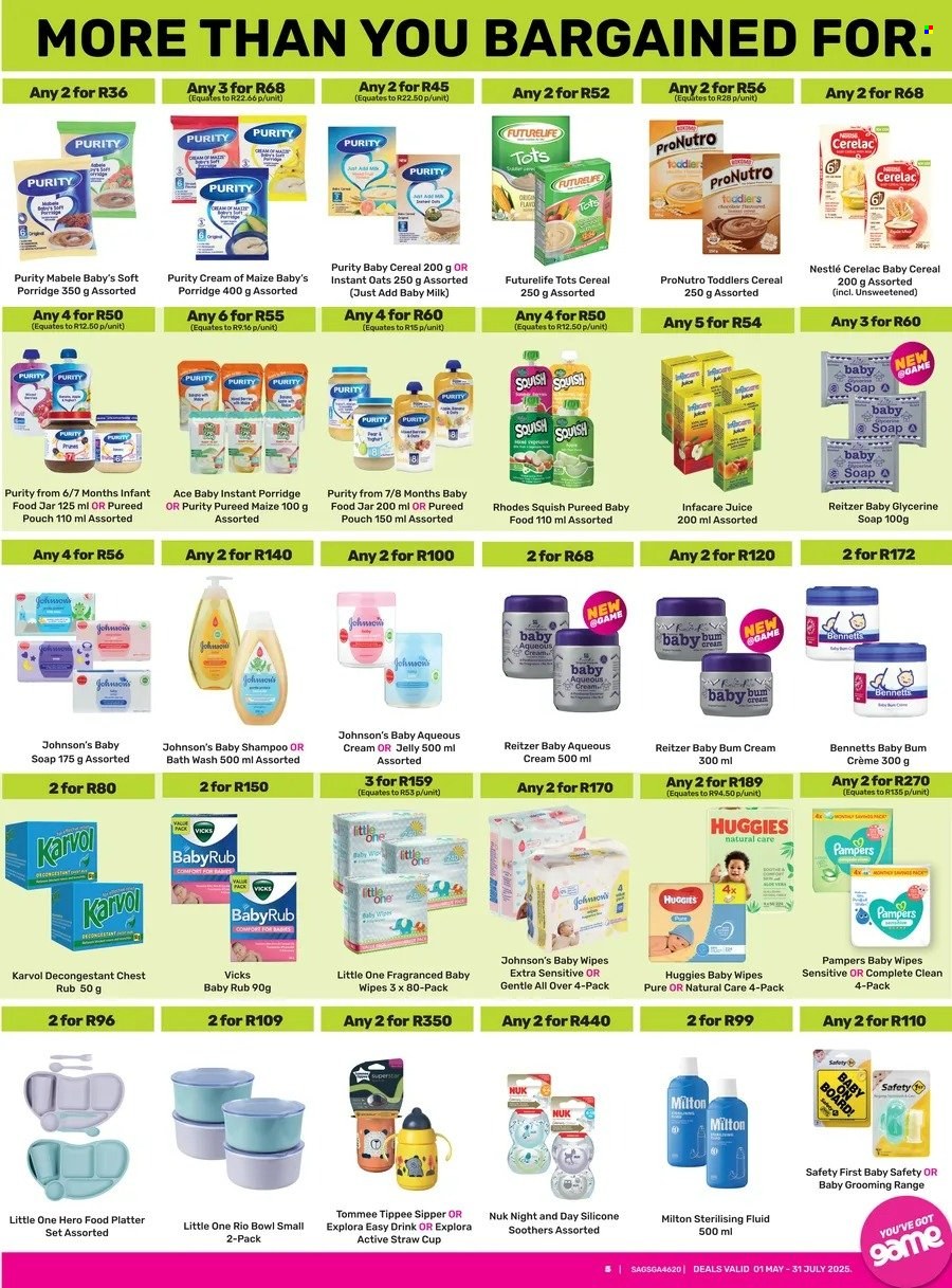 Game specials - 01/05/2025 - 31/07/2025. Page 1