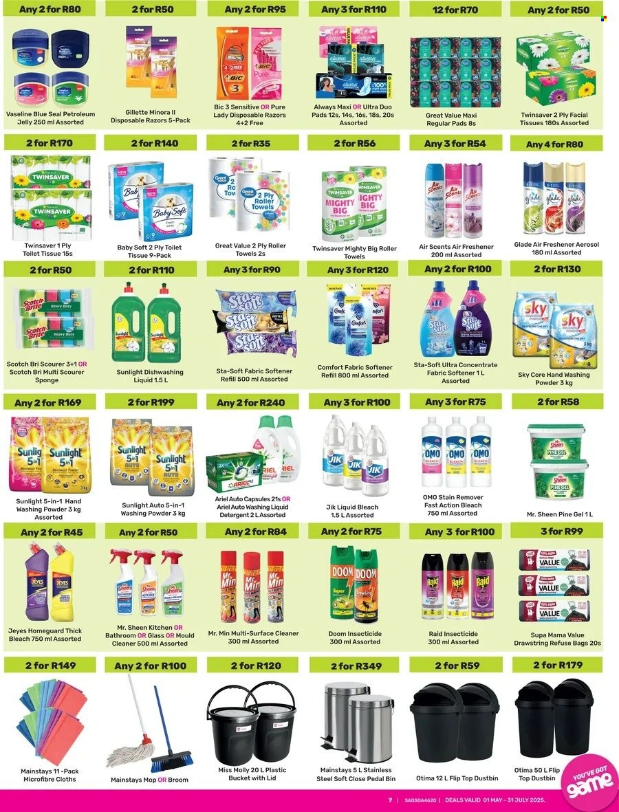Game specials - 01/05/2025 - 31/07/2025. Page 1