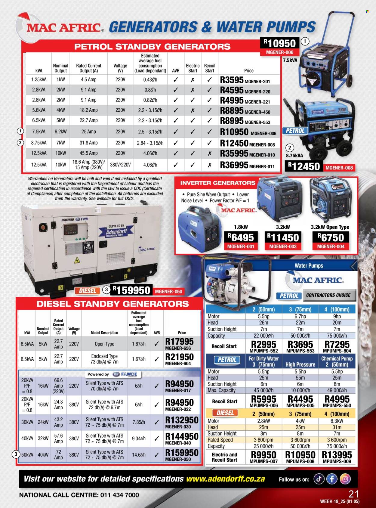 Adendorff Machinery Mart specials - 01/05/2025 - 31/05/2025. Page 1