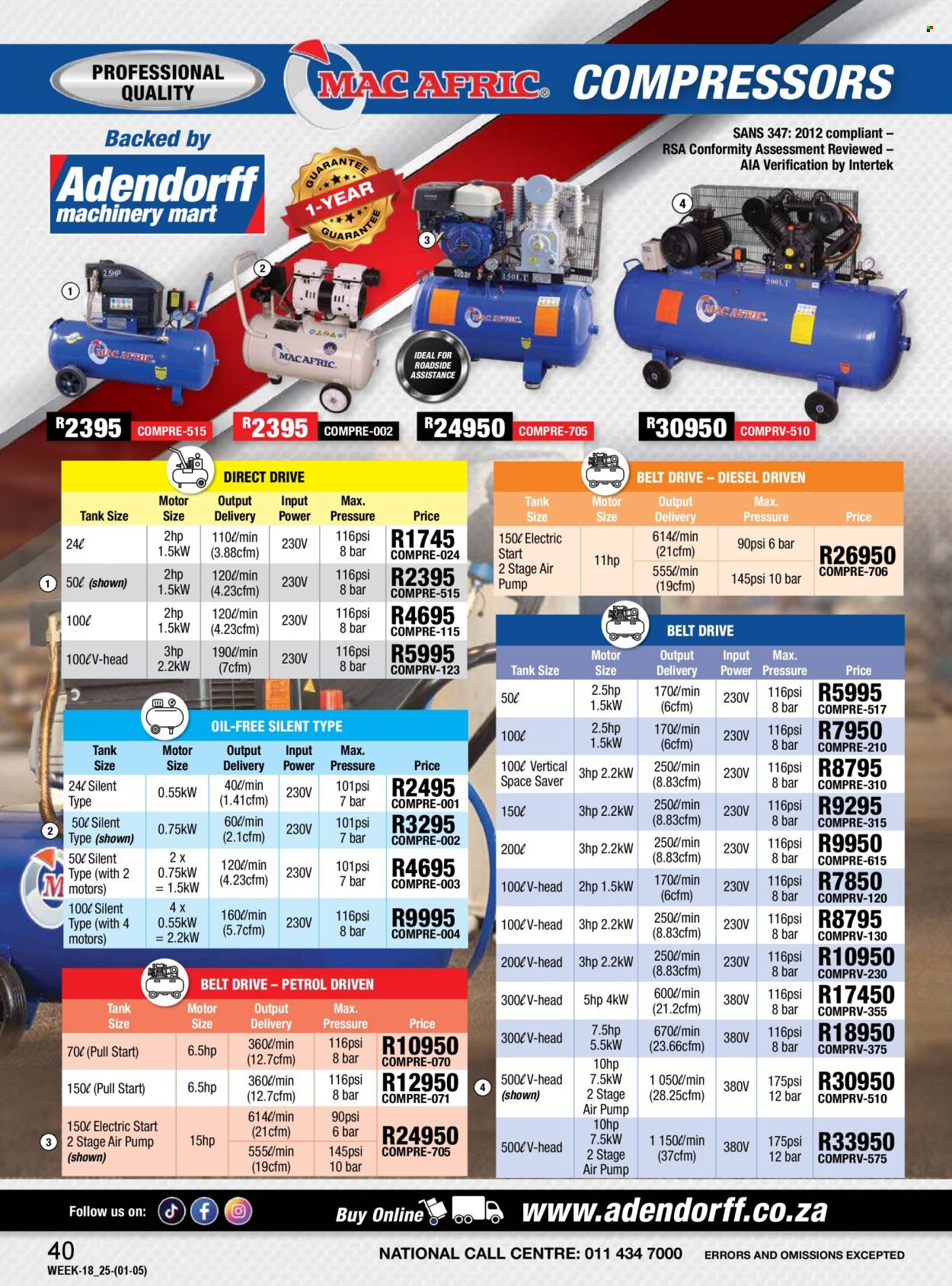 Adendorff Machinery Mart specials - 01/05/2025 - 31/05/2025. Page 1
