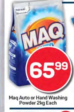 Maq Auto or Hand Washing Powder