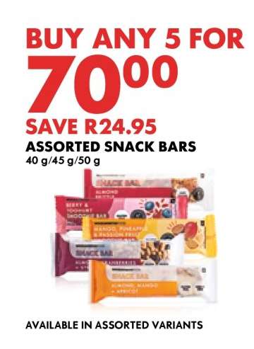 Assorted Snack Bars