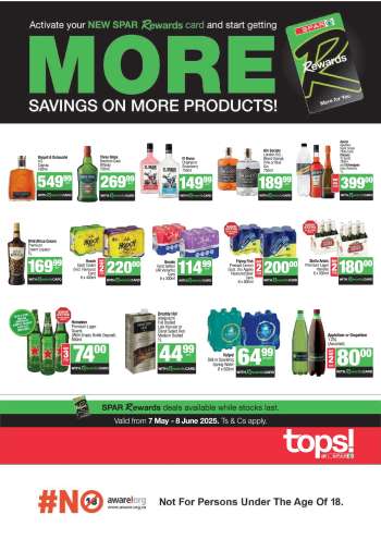TOPS at SPAR catalogue  - 07/05/2025 - 08/06/2025.