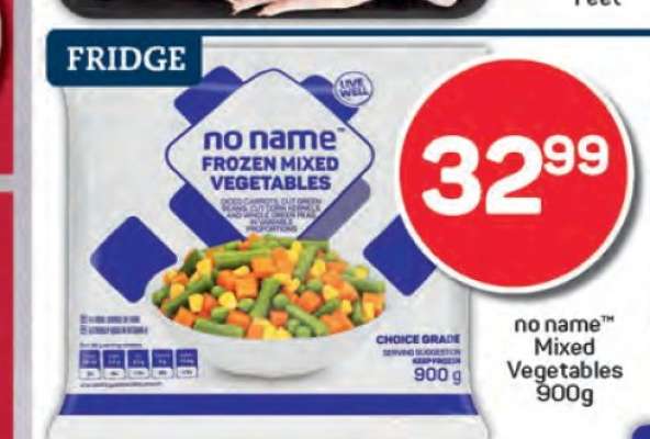 no name™ Mixed Vegetables 900g