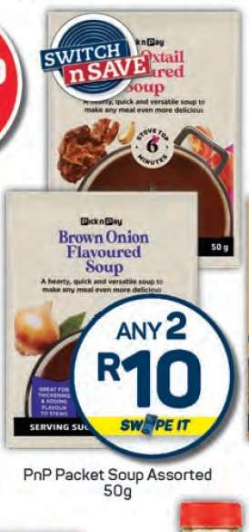 PnP Packet Soup Assorted 50g