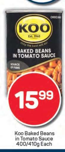 Koo Baked Beans in Tomato Sauce
